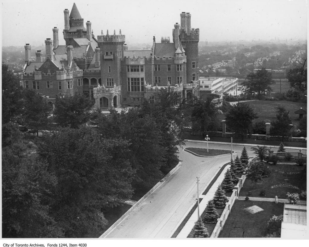 View of Casa Loma from tower of stables. - [ca. 1920]