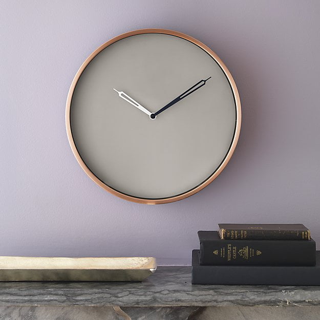 copper-wall-clock