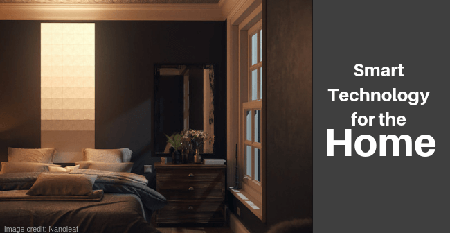  smart home technology nanoleaf canvas in bedroom